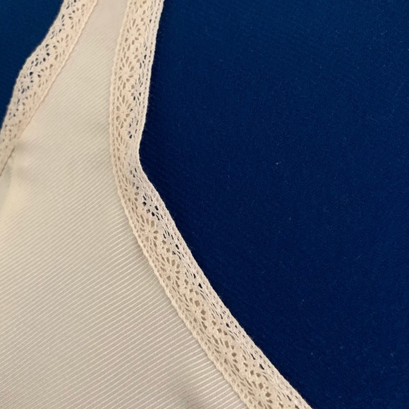 NWT Nine West Cream Printed Button Cami Silk Top - Picture 4 of 7